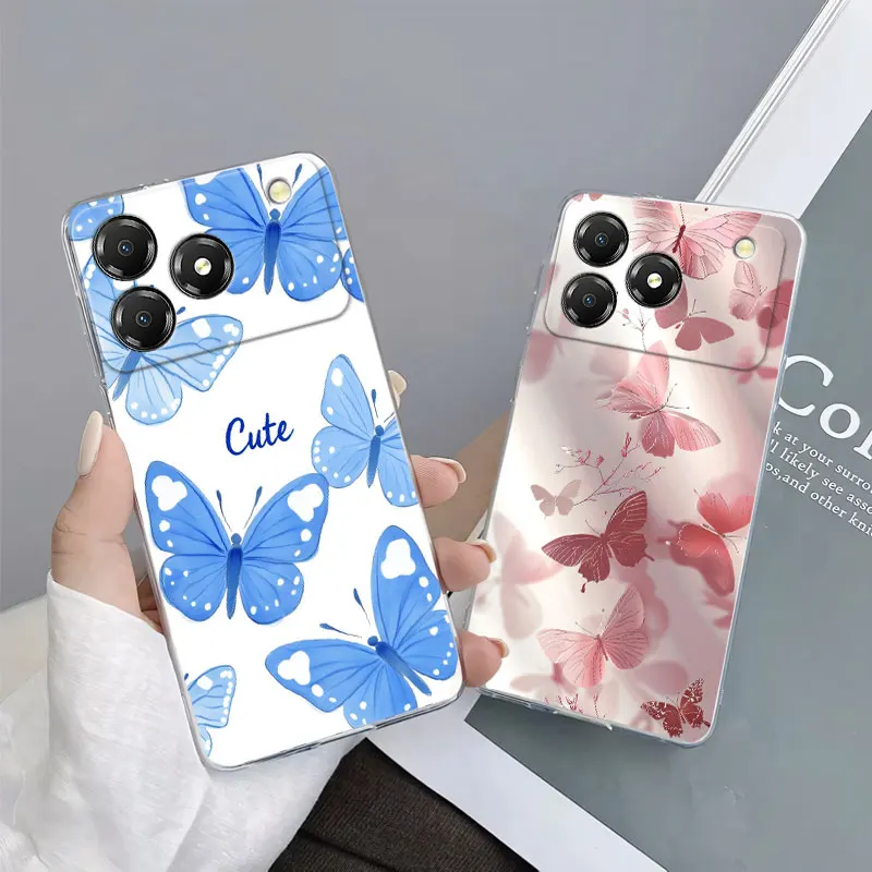 Marble Clear Soft Silicone Protective Phone Case
