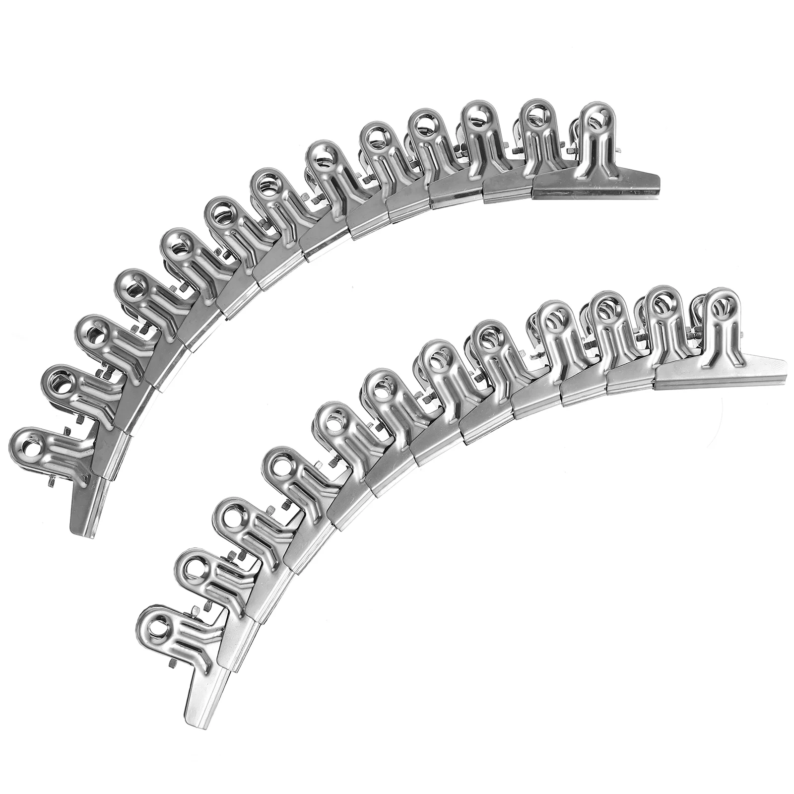 

Food Bag Sealing Clips Cubicle Folder Sub Binder Book Giant Stainless Steel Paper Stationery