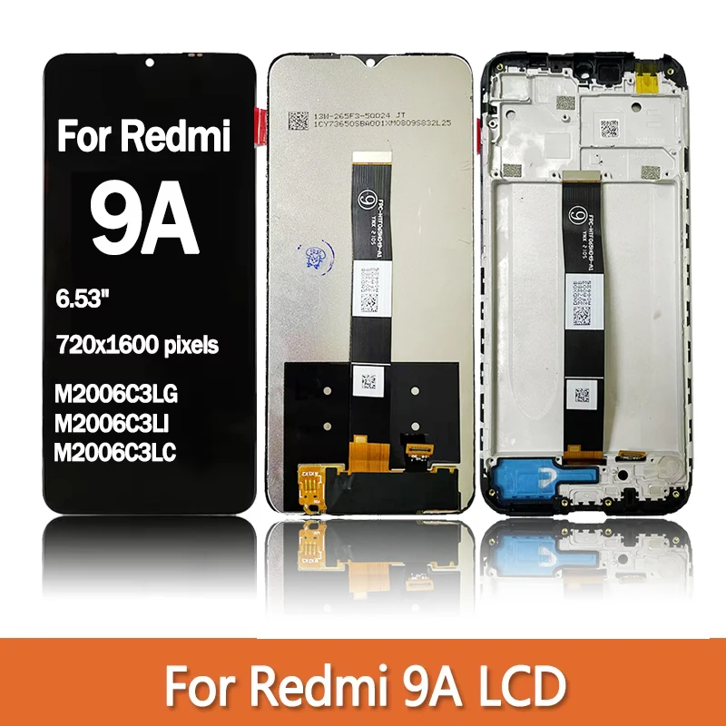 Écran Vitre + LCD Pour Xiaomi Redmi 9A - Compatible Modèles M2006C3LG/LI/LC, Neuf, Garantie 1 An