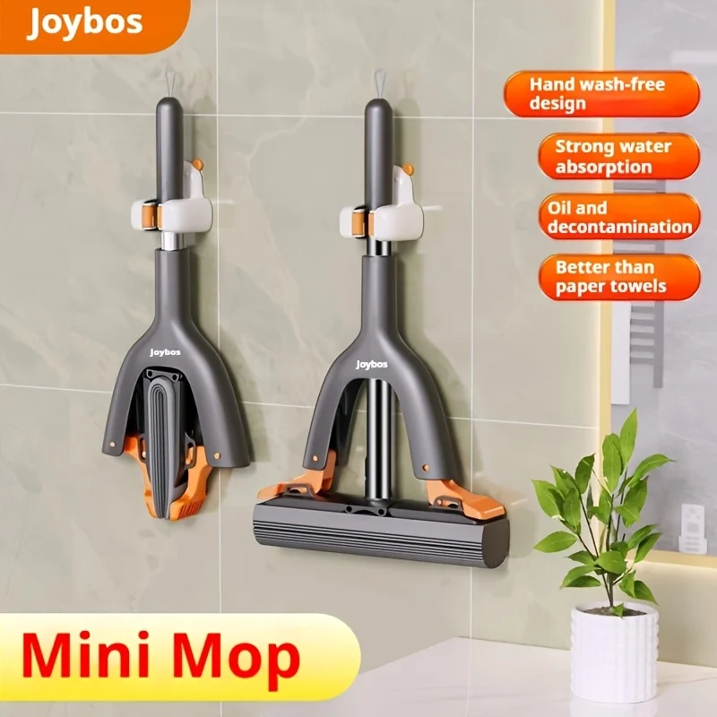 Mocio in spugna da tavolo, testa in cotone, piegabile a metà, mini mocio JOYBOS, straccio multifunzionale e pigro per cucina e soggiorno_voghion.com