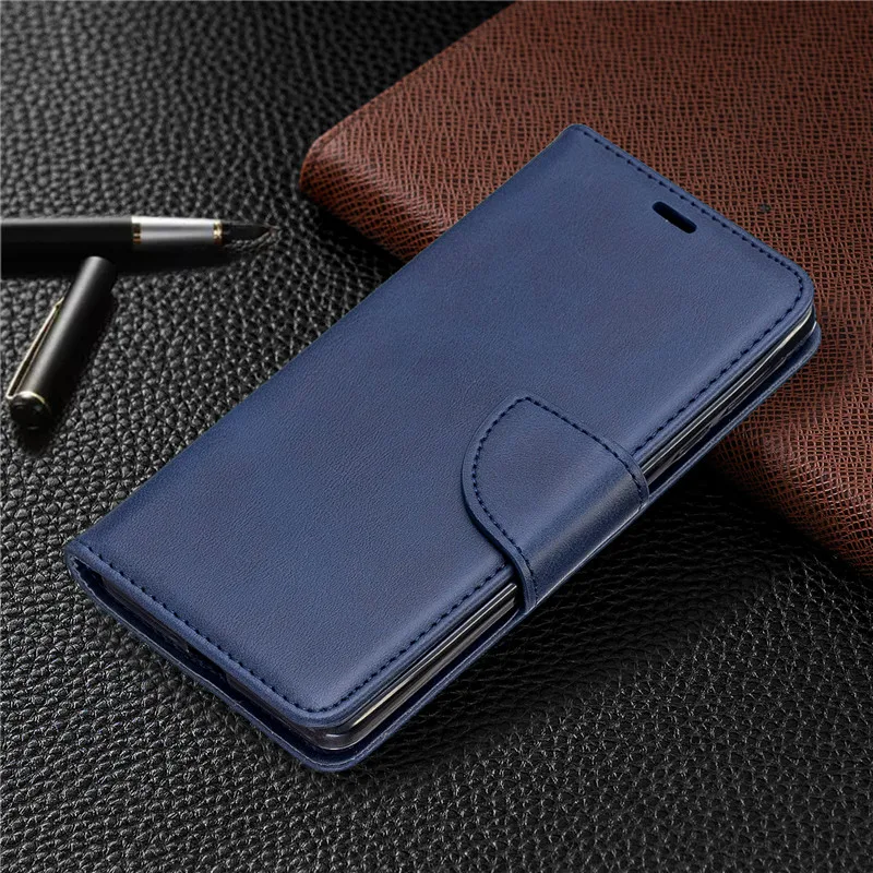 Custodia Portafoglio In Pelle Per Oppo A74 5G E A54 5G, Cover Flip In PU Con Slot Carte E Funzione Stand, Leggera E Magnetica, Blu