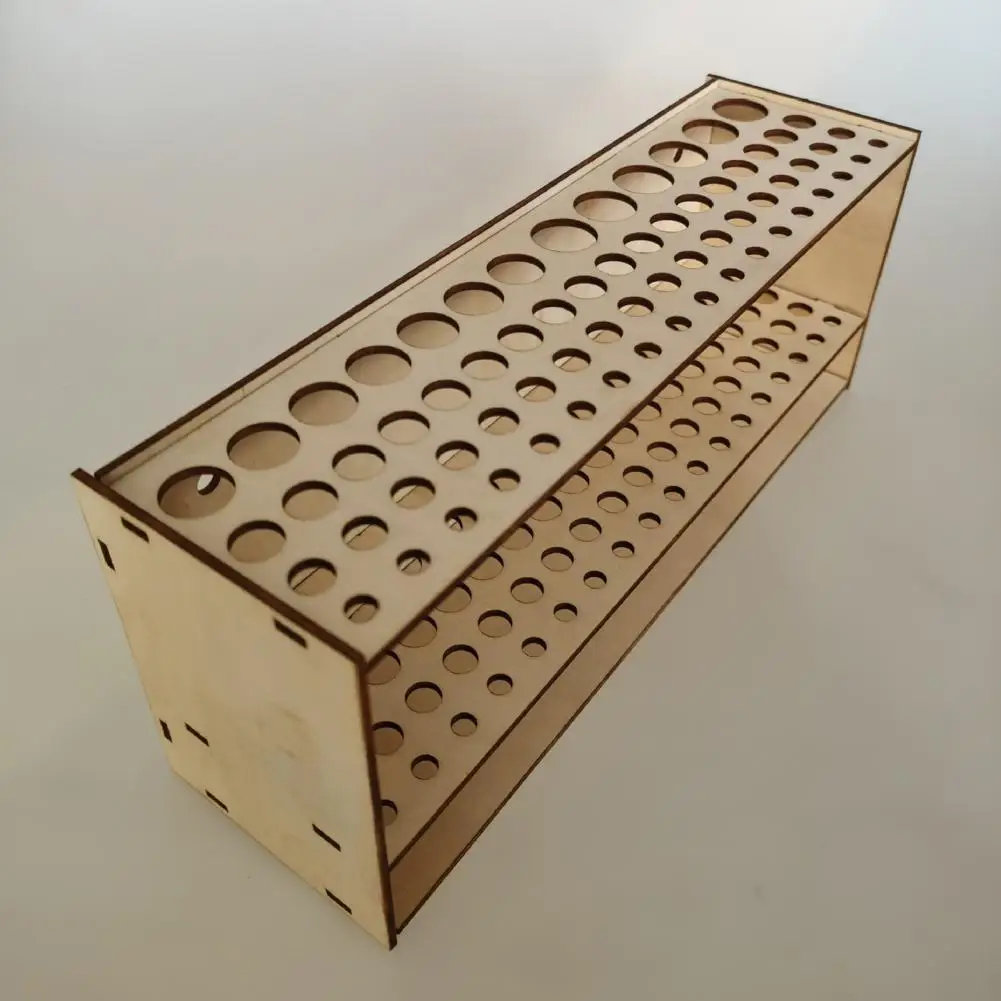 Multifunctional Wooden 67 Holes Makeup Artist Paint Brush Holder Storage Rack Container Box Case Drawing Accessories Home Supply paintbrush holder storage rack holder