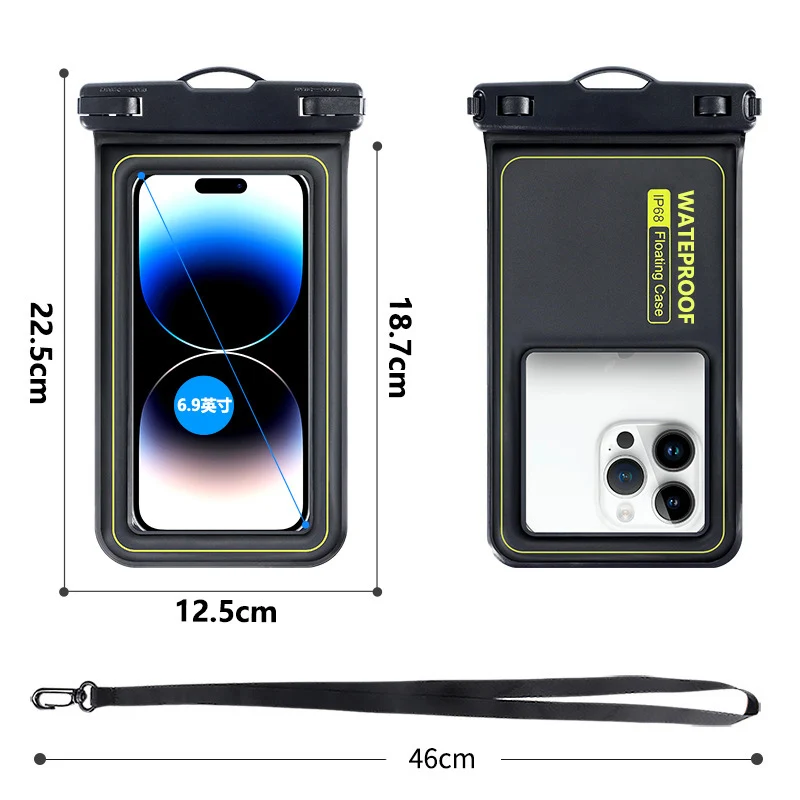 PVC Dry Bag Beach Touch Screen Swimming Pool Boating Kayaking Camping Floating Waterproof Cellphone Pouch for iPhone 15 Pro Max dry bag waterproof bag waterproof phone case swimming bag