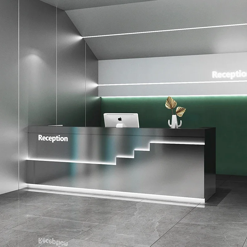 Desk Desk Electronic Book Customer Center Beauty Salon Reception Checkout Counter Furniture Executive Store Store Cosmetics Home