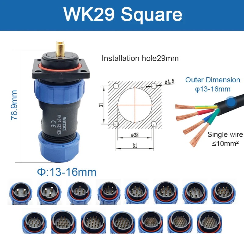 conector de cabo roscado ip68 wk29 01
