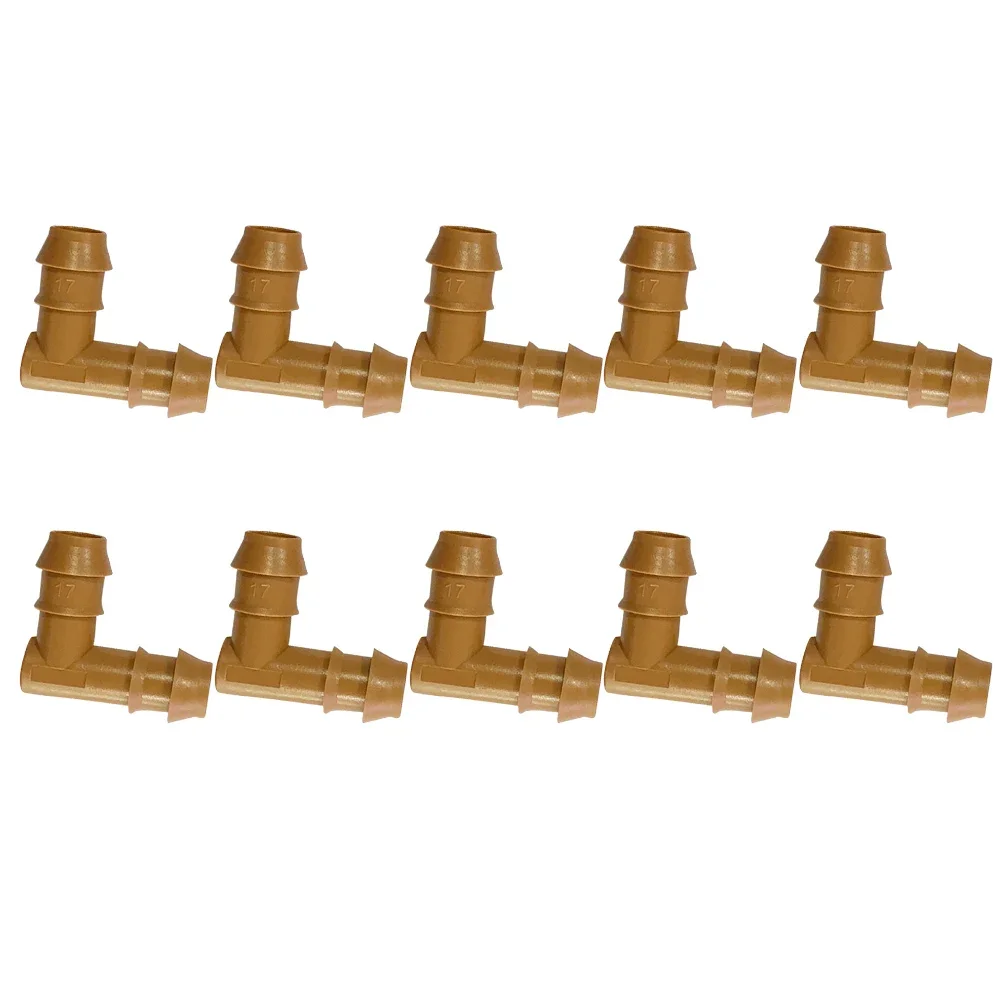 

Garden Watering Irrigation Connector Coupler Connectors Environmental Plastic 1/2 Inch 17mm*17mm Barbed Drip Tools Brown