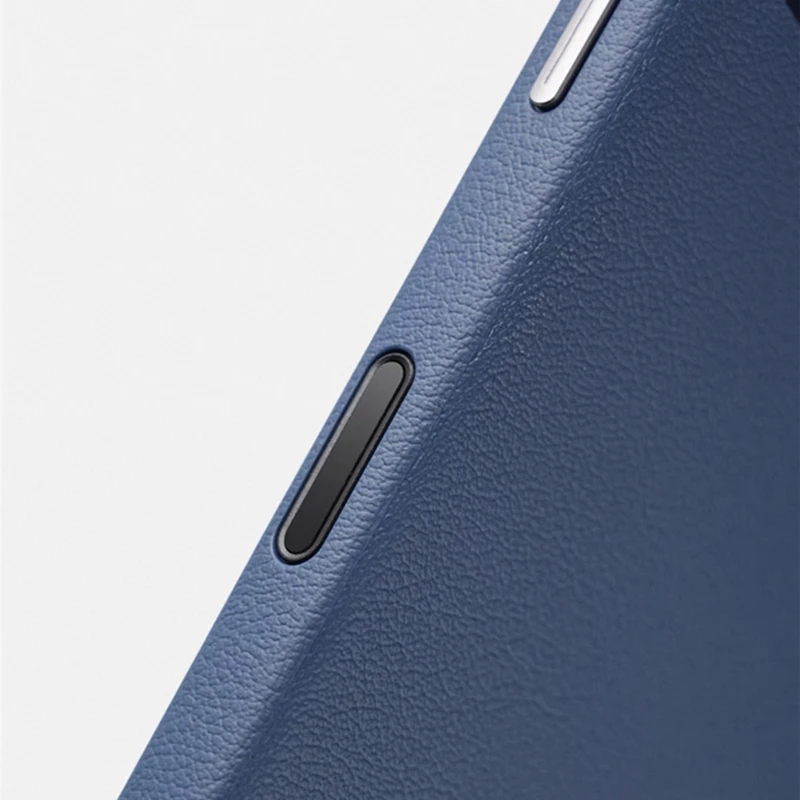 Premium PU Leather Magnetic Phone Case with Alloy Lens for Wireless Charging & Camera Protection