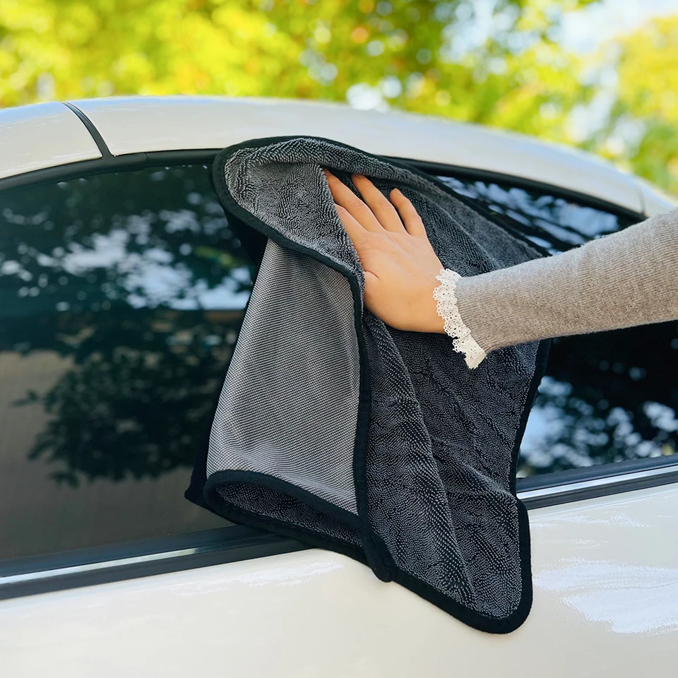 Toalha de lavagem de carro detalhando pano de tran&ccedil;a torcida pano super  absorvente para acess&oacute;rios de lavagem de casa de carro - AliExpress