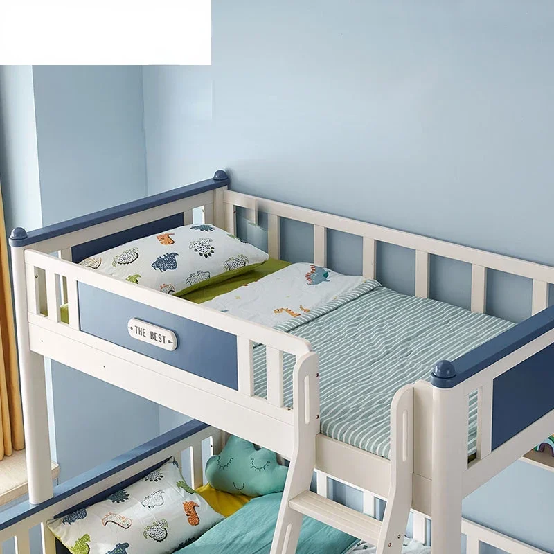 

Детская двухъярусная кровать для маленькой квартиры, полностью из массива дерева, высокий и низкий магазин двухъярусной кровати