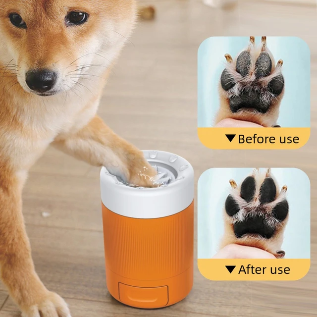 Automatic Pet Foot Washing Cup Dog Paw Cleaner Brush Intelligent Foot Bath Grooming Tool for Small Dogs Cats Cleaning 1