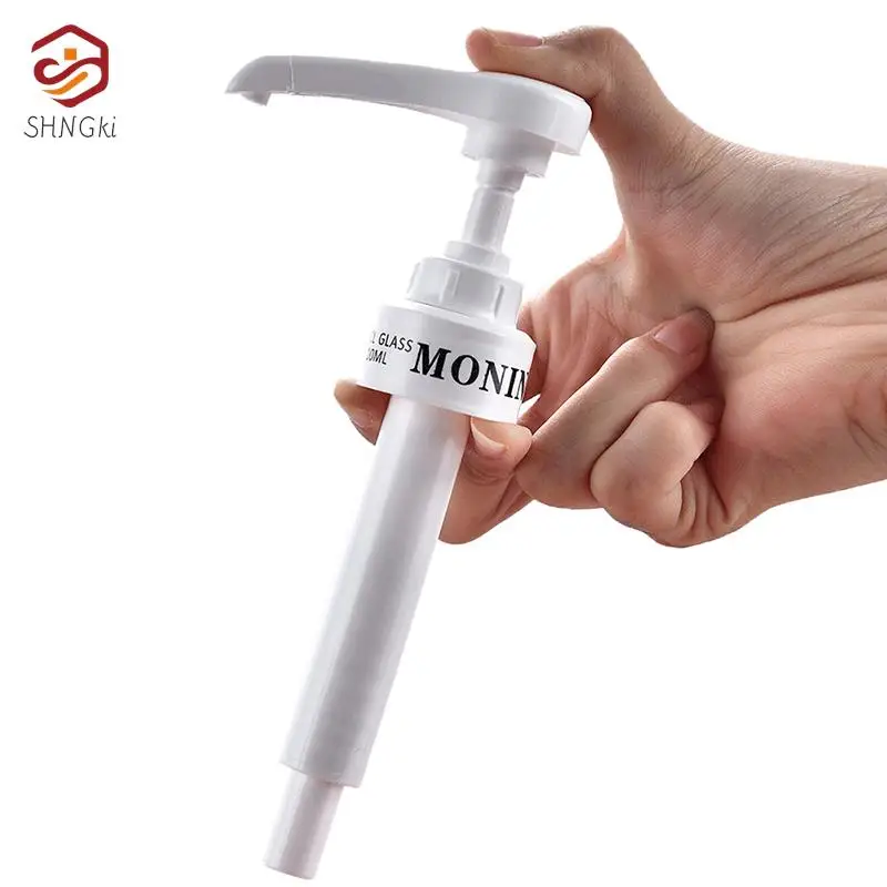 Syrup Dispenser 1PCS Coffee Milk Tea Dispenser Syrup Pump Liquid For Monin Syrup 10ml Juice Bottle Pump Kitchen Tools