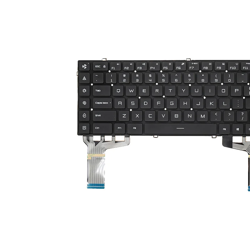 Original Eua ru Russo Teclado Portátil com Luz de Fundo para Xiaomi mi Gaming Notebook 171502-aa ab aj ao ak Xmg1902 Tm1801 - Imagem 6