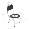 Raised Toilet Seat with Back Squat Toilet Stool for Toilet Bathroom Elderly 6
