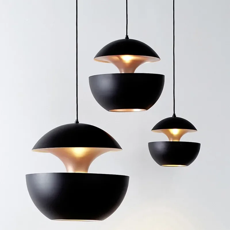 

Modern Apple Pendant Lights Lustre Bedroom Light Fixtures White Black Pendant Lamp Living Room Decoration Bar Atmosphere Lights