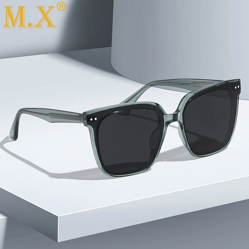 Mx Korean Style Design Large Classic Acetate Uv400 Protection