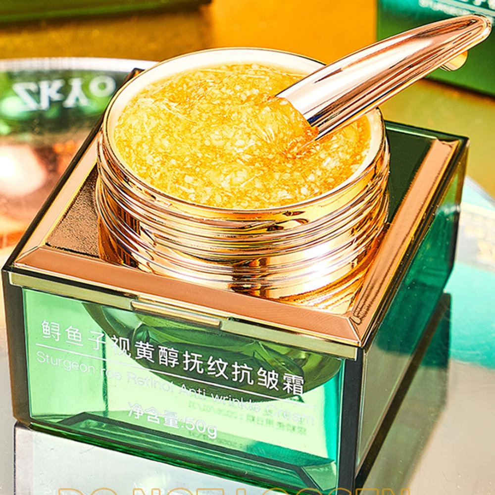 קרם להסרת קמטים, רטינול לפנים, נגד הזדקנות, מתיחה, מתיחת קמטים, שיפור יובש העור, לחות והבהרת העור