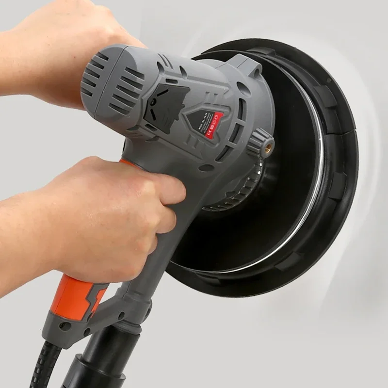 Electric Drywall Sander Machine 1250W Wall Polishing Machine LED Handheld Power Tools Wall & Floor Residue Removal Tools