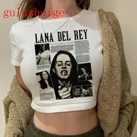 Crop Top Lana Del Rey Ldr Sailing Graphics T Shirt Cropped Harajuku Women Vintage Short-Sleeve T-Shirt Streetwear Female Tshirt 1