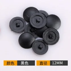 100 - Pack Protective Plastic Screw Caps for Furniture and Exterior Decor (Black)