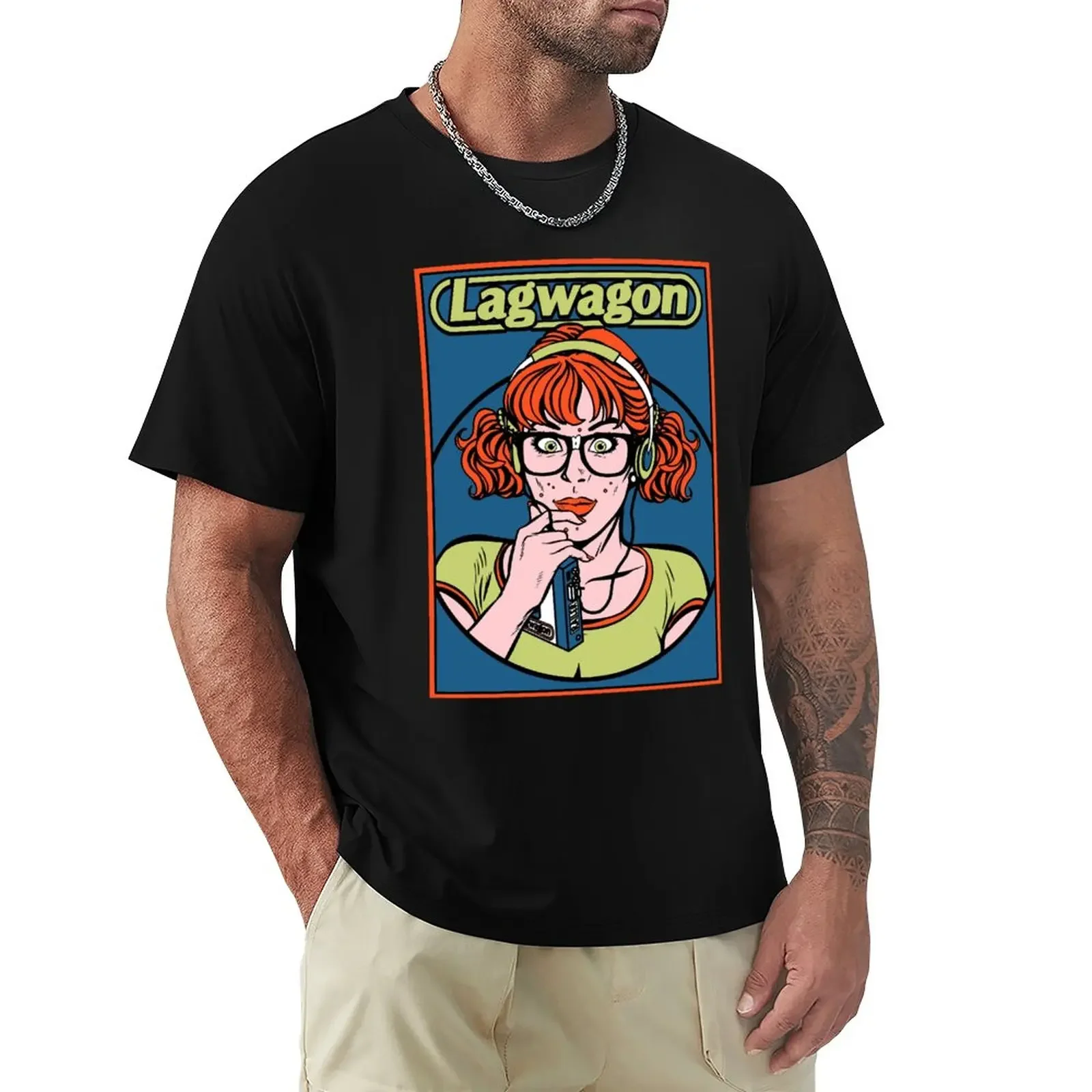 

Lag American Punk Rock Wagon Band T-Shirt quick drying for a boy workout shirts for men