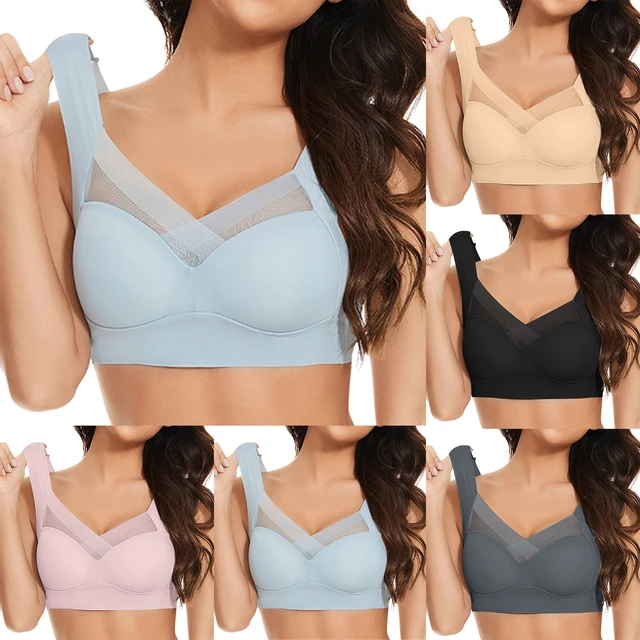 Bra to Make Breast Look Smaller Women's Sexy And Comfortable Large Size  Thin Cup