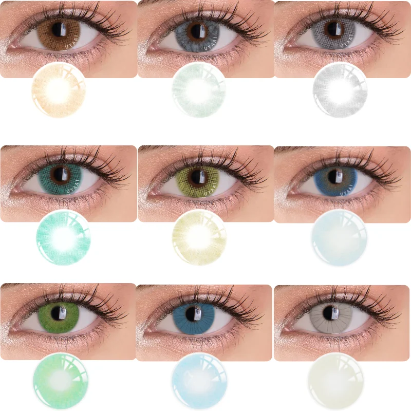 Con Eye Lens Tl1 Paio Uyaai For Eyes Annuale Natale Dropship Grey Party Marine Beauty Gift Dark Circle Lenti Per Studenti