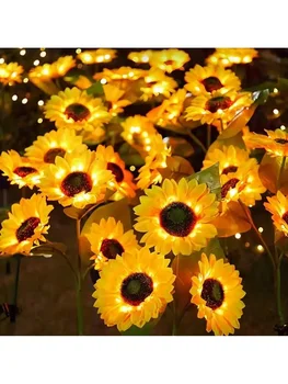 Solar Sunflower Garden Light 2