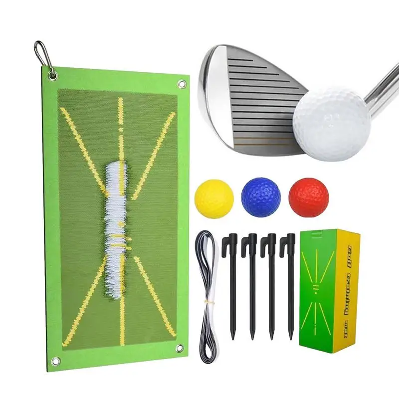 

Golf Hitting Mat Swing Golf Indoor Practice Mat Impact-Resistant Golf Practicing Tool For Golf Professions Novice And