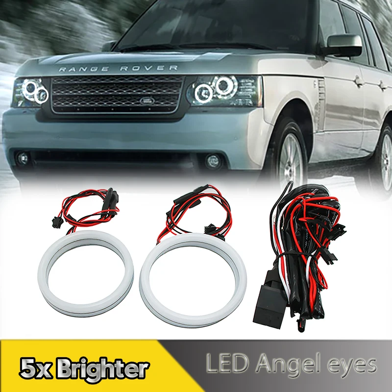 4Pcs LED Angel eyes Kit Halo Rings Cotton Lights For Land Rover Range ...