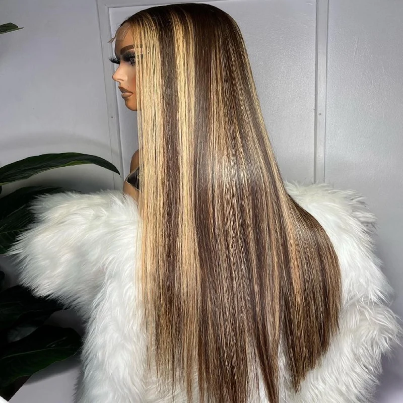 Highlight Human Hair Lace Frontal Wig