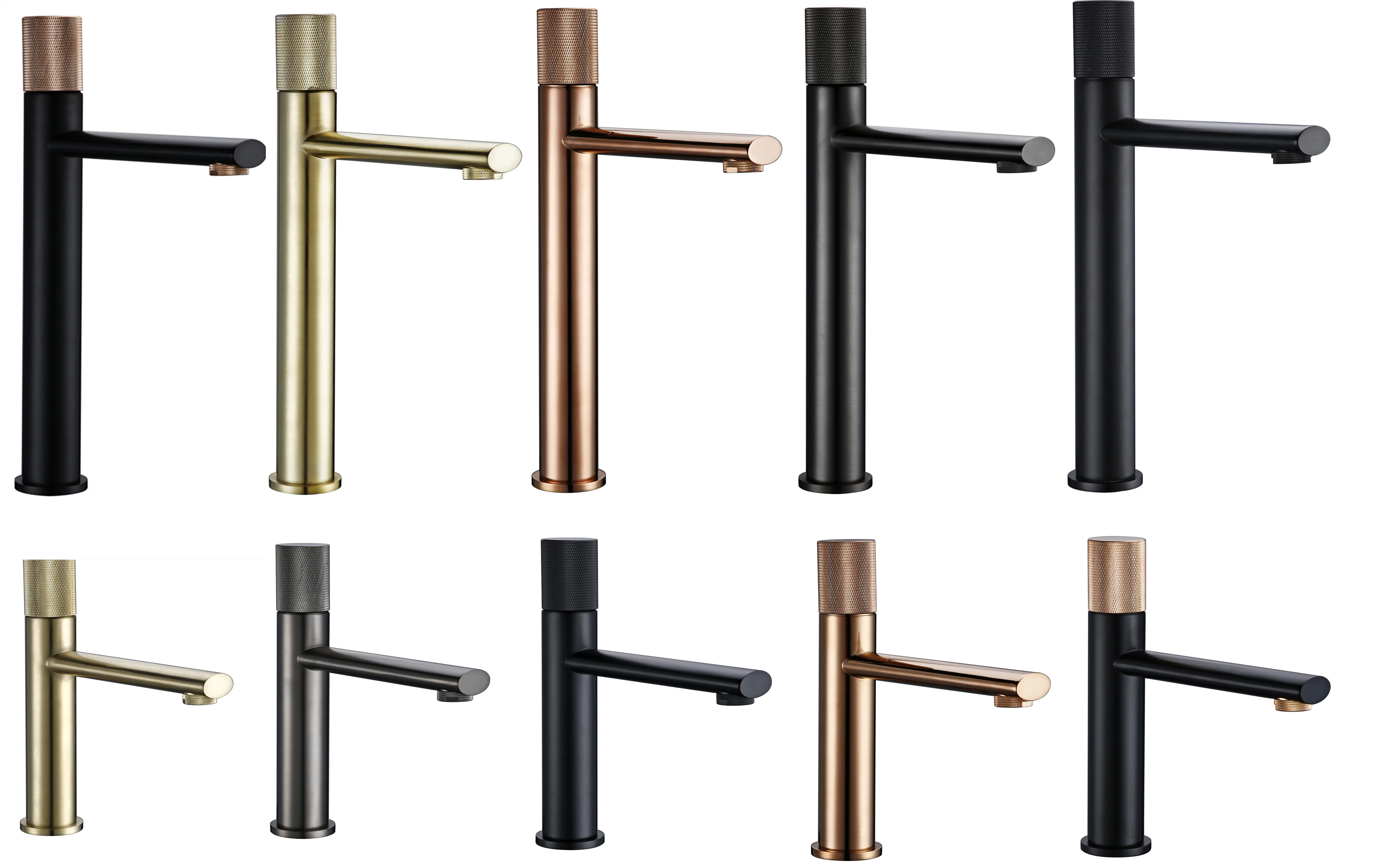 basin faucet bathroom faucet Water Faucet Mixer Tap Hot Cold Deck Mount Single Knurled Handle One Hole Washbasin Bathroom Basin Swivel Knurling Knob Design