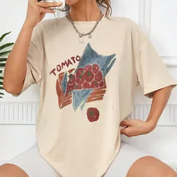 Sweet 90s Trend Graphic Print Casual Women's T-Shirt - M (Beige)