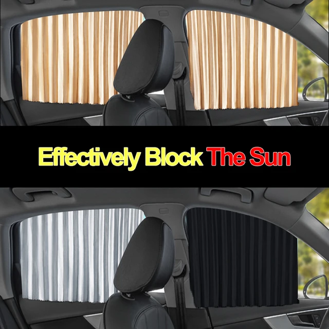 Rideau de fenêtre latérale pliable pour voiture, pare-soleil de voiture,  accessoires de protection UV, gril noir pur, accessoires automobiles, 67cm,  2 pièces - AliExpress