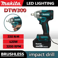 Makita 18V Cordless Impact Wrench Brushless Motor Electric Variable Speed Electric Multi-function Tool DTW300 1
