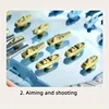 2-Player Navy Battleship Shooting Board Game Strategic Family Battle Chessboard Toy for Gathering and Social Events Engaging 2