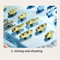 2-Player Navy Battleship Shooting Board Game Strategic Family Battle Chessboard Toy for Gathering and Social Events Engaging 2