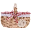 Wicker Storage Basket Premium Fruit Willow Weaving Blanket Simple Snacks Hand-woven Food Handheld 1