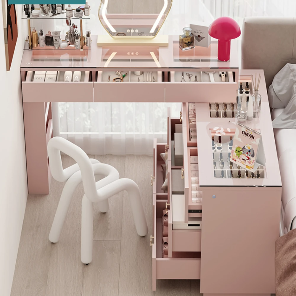 

French Minimalist Dresser Chest of Drawers Integrated Intelligent Dresser Retractable