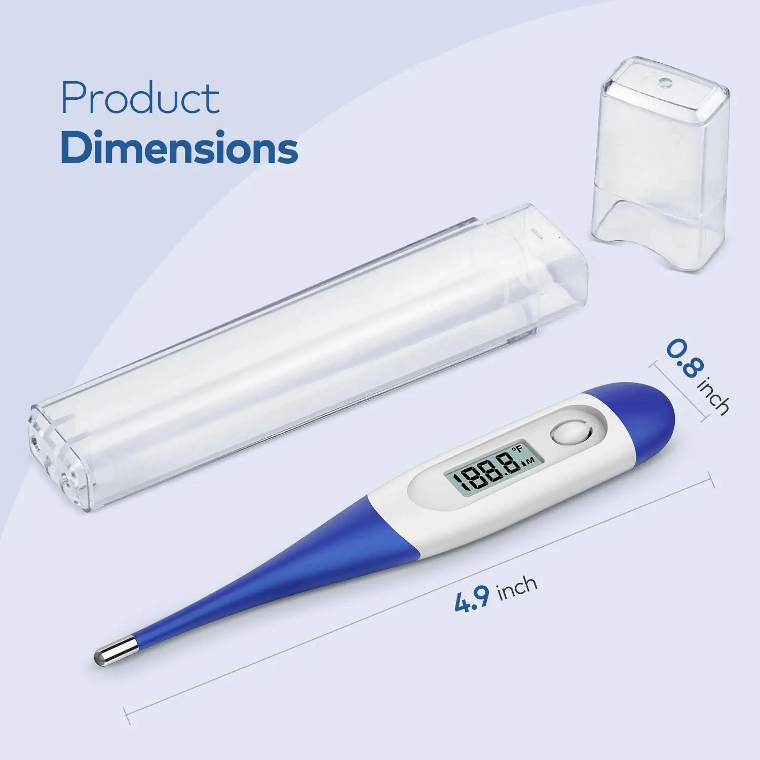 Digital thermometer Thermometer for Adults Digital Oral For Fever Basal with 15 Seconds Fast Reading