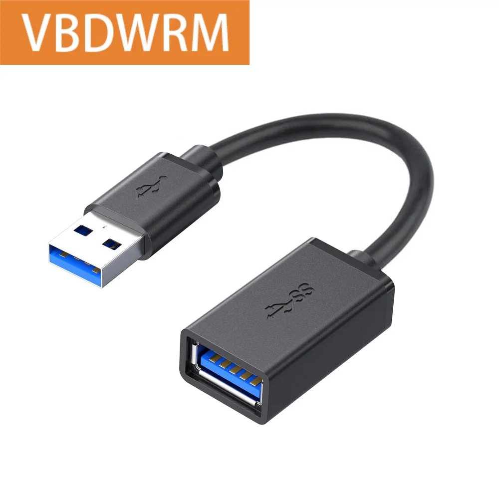 Premium USB 3.0 Ultra Short Extension Cable - 0.3M Data Transfer Cord