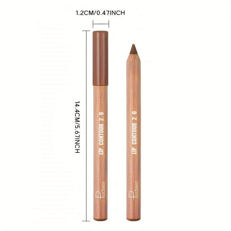 Matte Lip Liner Includes Sharpener Pudaier Lip Contour 2.0