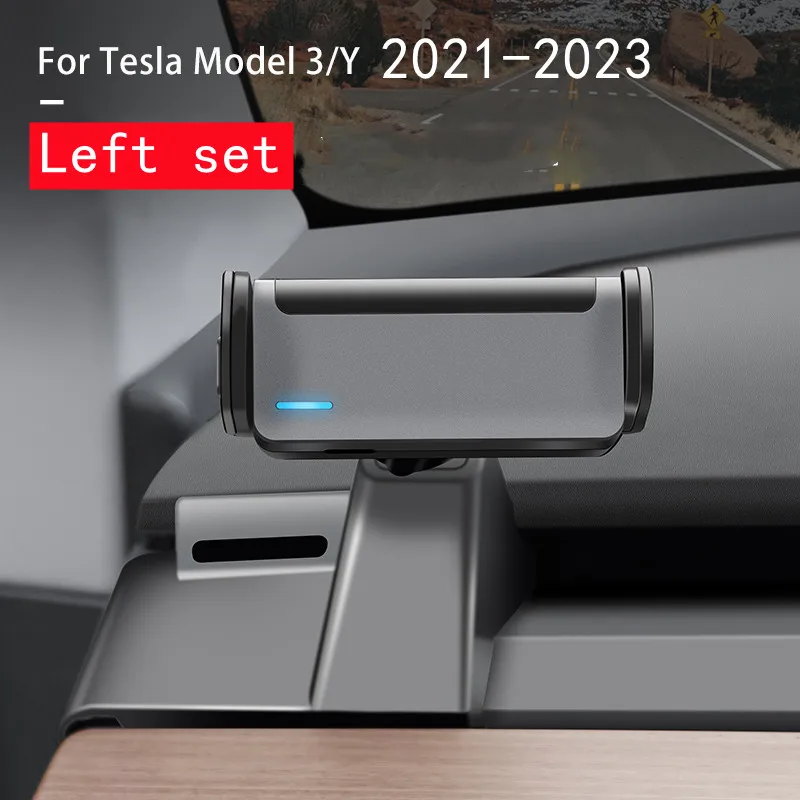 

TEFUN for Tesla Model 3 Model Y 2021 2022 Mobile Phone Holder Cell Phone Electric Bracket Stand Model Y Accessories
