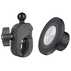 Magnetic Bicycle and Scooter Phone Holder with Removable Support (Black)