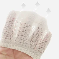 3 paires de chaussettes en coton à maille fine pour bébés, confortables, respirantes, pour enfants, garçons et filles, chaussettes de sol antidérapantes 4