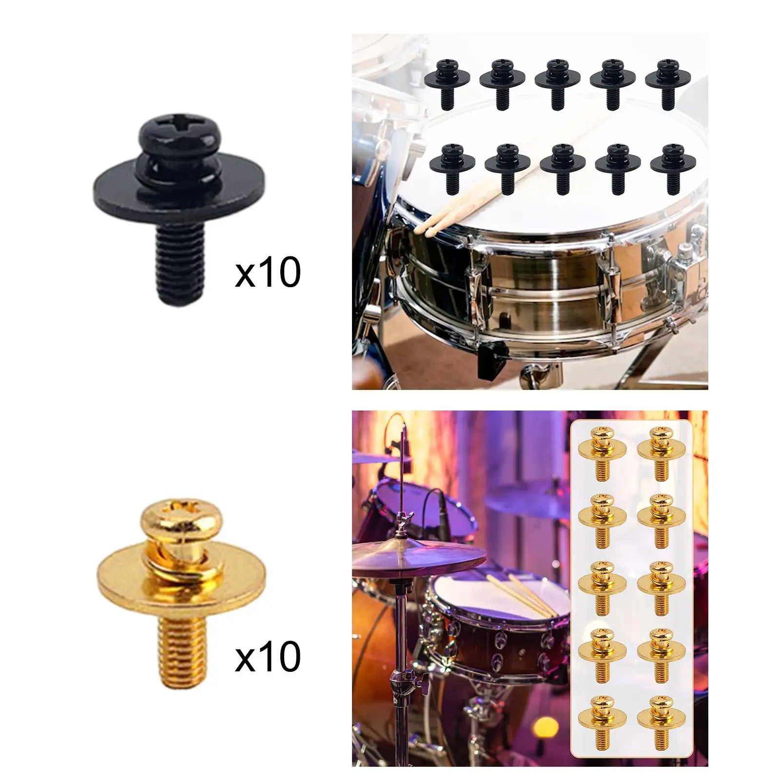 Drum Lugs Metal Mounting Hook Drum Lug Screw Percussion Hardware for Drum Kits Accessories Upgrade Drum Lugs Metal Mounting Hook Drum Lug Screw Percussion Hardware for Drum Kits Accessories Upgrade