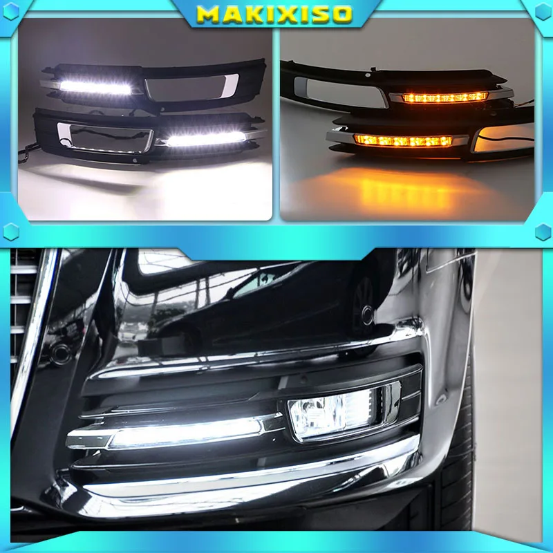 

Для Audi A6L A6 C6 2009-2011 для Quattro RS кабриолета Allroad передние светодиодные дневные ходовые огни DRL светильник туманные фары крышка