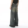 IEFB Men's Vintage Jeans Fashion Washed Street Casual Wide Leg Denim Pants Summer Distressed Loose Male Versatile Trousers 9C354 6