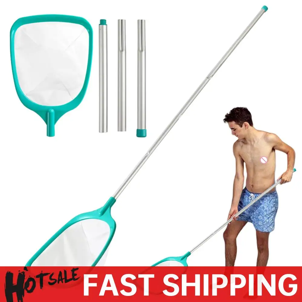 Swimming Pool Leaf Skimmer Net with Pole Ultra Fine Mesh Pool Nets Pool Cleaning Tool for Cleaning Leaves Debris