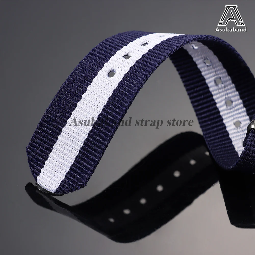 Premium High Density Durable Fabric Braid Nylon Watch Strap - Soft and Sporty Wristband Accessory