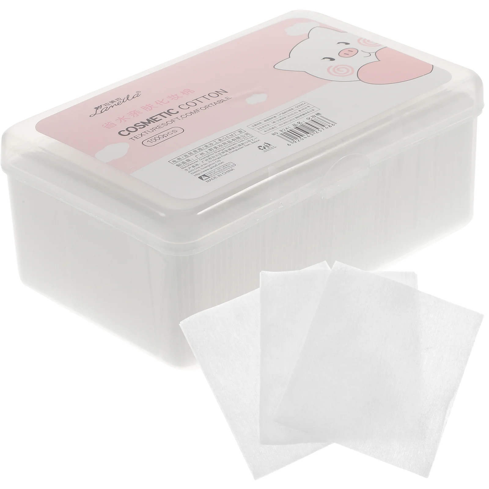 

1000pcs Makeup Cotton Pads Cotton Gauze Wipe Cleaning Pad for Makeup Removal Wound Aid ( White )